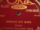 HOT JAZZ  78 RPM  CLARENCE WILLIAMS Or w King Oliver Okeh 8592 E++ Mountain City