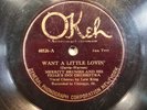 78 RPM  MERRIT BRUNIES FRIAR'S INN ORCH OKEH 40526 V+ SUGARFOOT STOMP