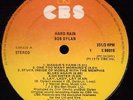 BOB DYLAN - RARE IRISH PRESSED LP - HARD RAIN - CBS - LAY LADY LAY