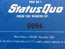 Status Quo From The Makers Of Vinyl Blue Metal Tin #0004 Signed by Frantic Four