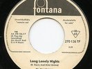 FOUR SEASONS --LONG LONELY NIGHTS / ALONE -- GERMAN 45 -- '64 -- FONTANA