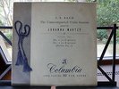 COLUMBIA 33CX 1286 JOHANNA MARTZY BACH UNACCOMPANIED VIOLIN SONATAS VOL 1