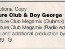 CULTURE CLUB & BOY GEORGE - MEGAMIX THE WAR SONG / KARMA CHAMELEON 12