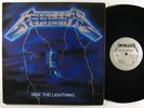 METALLICA Ride The Lightning LP on Megaforce first pressing