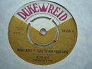 ALTON ELLIS. WHAT DOES IT TAKE?/TOMMY McCOOK REGGAE MERINGUE.DUKE REID2501(1970)