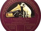 78 RPM - Phil. Orch. Hermann Abendroth - Beethoven 1. Symphonie, 1. Satz - 1920