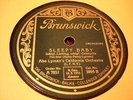 JAZZ ABE LYMAN ORCH Sleepy Baby GERMAN BRUNSWICK 3995 Rare Non-vocal issue