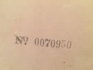 THE BEATLES-WHITE ALBUM ORIG. UK 1ST MONO PRESS  N.0070950 VERY LOW NUMBER