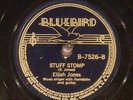 78 RPM -- Elijah Jones (with Yank Rachel) / WBD Sam, Bluebird 7526, E / E- Blues