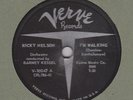78 RPM Ricky Nelson VERVE 10047 I'm Walkin'  *