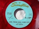 1967 TEXAS GARAGE--PANDAS--WALK / GIRL FROM NEW YORK CITY--SWINGTOWN 1001, PROMO