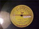 Sun #258, 78 rpm,..Johnny Cash.....Train of love/There you go    VG cond.