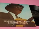 REV GARY DAVIS LP RAGTIME GUITAR ORIG USA 1974 NM TOP JAZZ BLUES