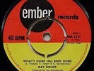 RAY SINGER - What's Done Has Been Done / Won't It Be Fine .. RARE 1966 45rpm