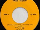 Pink Floyd   Pompeii Radio Spot Announcements DJ 45   XX-RARE