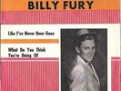 BILLY FURY 45 LIKE IVE NEVER BEEN GONE+PS SWEDEN VERY RARE