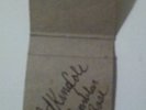 Autographed Nat King Cole Autographed matchbook inscribed Ramblin Rose