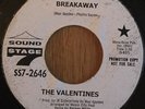 northern soul THE VALENTINES breakaway REISSUE 45