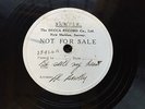 AL BOWLLY - 'BE STILL MY HEART’ SHELLAC DECCA TEST PRESSING 78