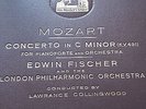 MOZART CONCERTO IN C MIN EDWIN FISCHER & LONDON PHILHARMONIC LAWRENCE COLLINGWOO