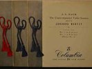 JOHANNA MARTZY BACH VIOLIN SONATAS 100% ORIGINAL B/G UK COLUMBIA 33CX 1986-88