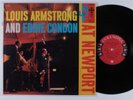 LOUIS ARMSTRONG & EDDIE CONDON At Newport COLUMBIA LP mono 6-eye NM