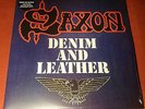SAXON DENIM & LEATHER 2 LP LIMITED BLUE VINYL 2012 BACK ON BLACK NEW & SEALED