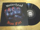MOTORHEAD - IRON FIST  RARE GERMAN PRESS 204636-320 BRONZE 1982 SILVER LETTERING