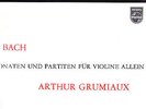 PHILIPS STEREO - ARTHUR GRUMIAUX - BACH SONATAS & PARTITAS - 3LP BOX NM+
