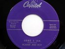 RONNIE & ROY 45 Here i am / Big fat sally Doowop e2196