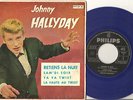 JOHNNY HALLYDAY EP RETIENS LA NUIT + 3 ESPAGNE BLUE VINYL
