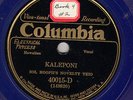 376e.  Sol Hoopii Trio - Kaleponi & Kalakaua - Columbia Royal Blue 40015-D