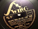 PHILIPPE BRUN & DJANGO REINHARDT gypsy jazz 1941 WWII french swing SW.80 78 rpm