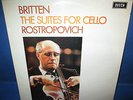 DECCA SXL 6393 UK *ROSTROPOVICH* PLAYS *BRITTEN SUITES FOR CELLO*