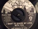 Rare Modern Soul 45 The Essence Of Love-I Want To Share My Love With You HEAR