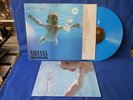 NIRVANA NEVERMIND + POSTER+ INNER LYRICS BLUE WAX LP REPRESS  EXC+