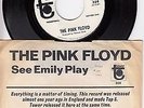 The Pink Floyd 45 See Emily Play/Scarecrow TOWER PROMO EX rare pic sleeve LISTEN