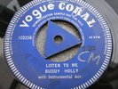 BUDDY HOLLY, LISTEN TO ME, DEMO 45, UK PRESS 1958 VOGUE CORAL,TRI-CENTRE,V RARE