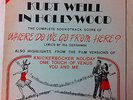 Kurt Weill In Hollywood  Where Do We Go From Here Gershwin  Ariel LP Vinyl Album