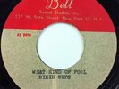 DIXIE CUPS What Kind Of Fool 1966 Original 1-Sided Metal Acetate Unissued US 45