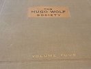 THE HUGO WOLF SOCIETY VOLUME FOUR RETHBERG, GINSTER, HUSCH,KIPNIS HMV DB2369-74