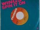 WINGS: Spin it On / Getting Closer USA Rare ORIG PS & 45 Beatles NM-