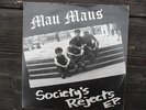 Rare Mau Maus Society's Rejects EP/Record/Vinyl DIY Punk/Single/45