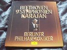 KARAJAN w BPO: BEETHOVEN the SYMPHONIES Nos 1-9 DGG STEREO BOX SET 8x LP MINT -