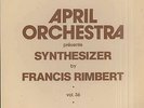 Francis RIMBERT Synthesizer April Orchestra French LP CBS 36 LIBRARY MUSIC