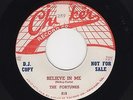 '55 CHECKER DooWop/R&B FORTUNES Believe In Me/My Baby Is Fine M- DJ HEAR BOTH