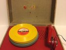 VINTAGE Disney Record Player with Vintage Golden Records - 12 Records Yellow