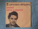 Antonio Molina, Piedad+adios a Espana, Odéon SO 10123(Etiquette Juke Box au dos)