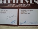RARE PRIVATE LOEWENGUTH QUARTET BEETHOVEN+AUTOGRAPH FRANCE