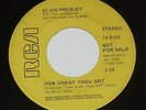 Elvis Presley Promo 45 RPM Record How Great Thou Art b/w His Hand In Mine